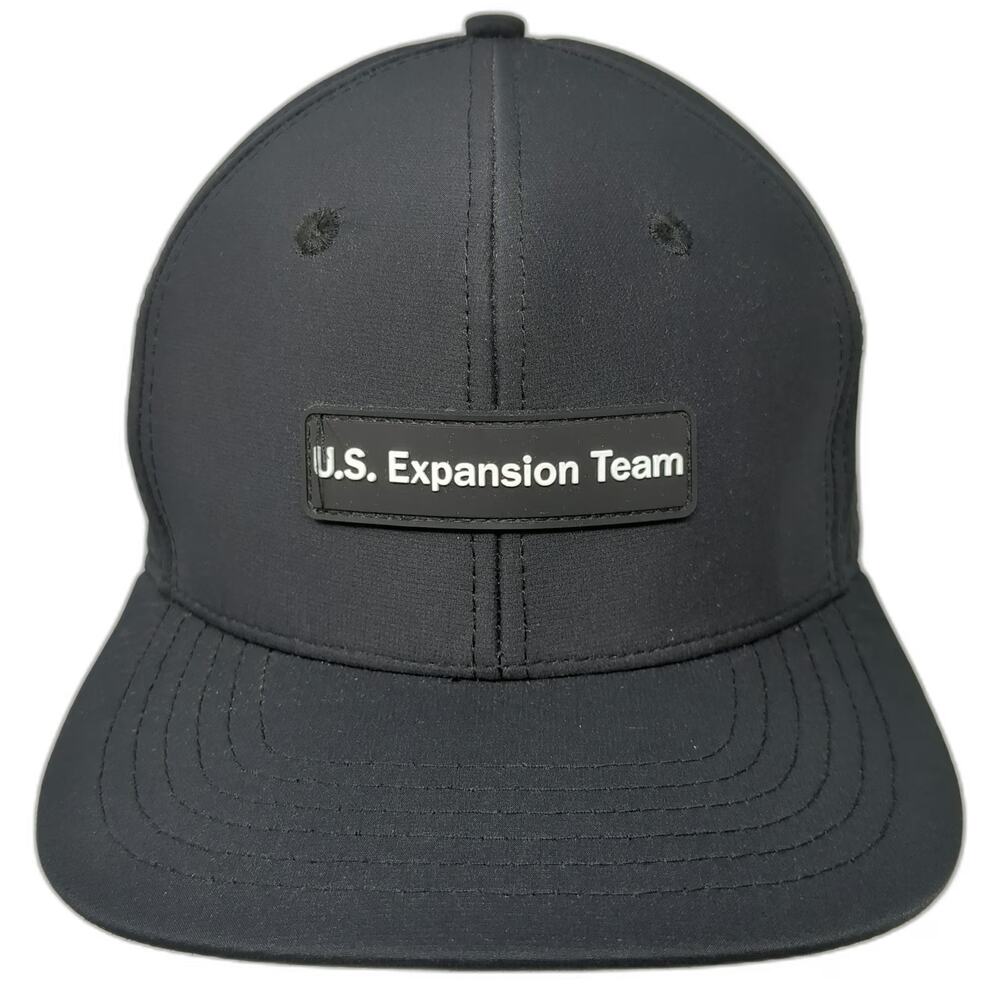 Jackalope Trucker Hat Black One Size U.S. Expansion Team Perforated Snapback